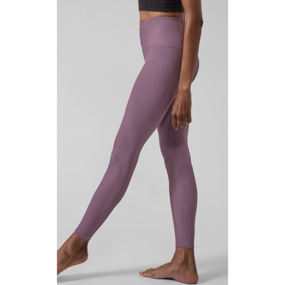 Athleta Elation Rib Tight Purple